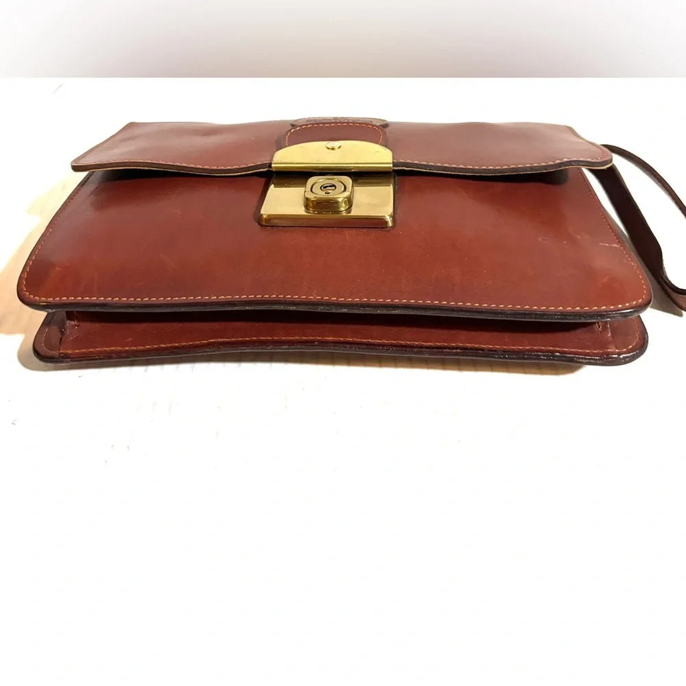 Vintage unisex wristlet wallet Brown Leather Bag